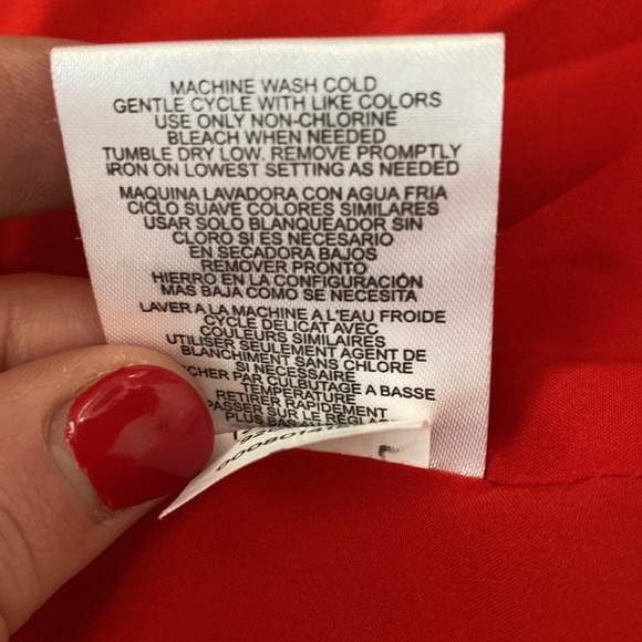 Tahari Red Blazer -Single Button Blazer- Size 8 - Picture 7 of 7